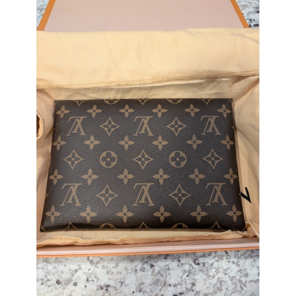 Louis Vuitton Kirigami Pochette Large Brown Monogram Rose Ballerine Envelope - Picture 4 of 9